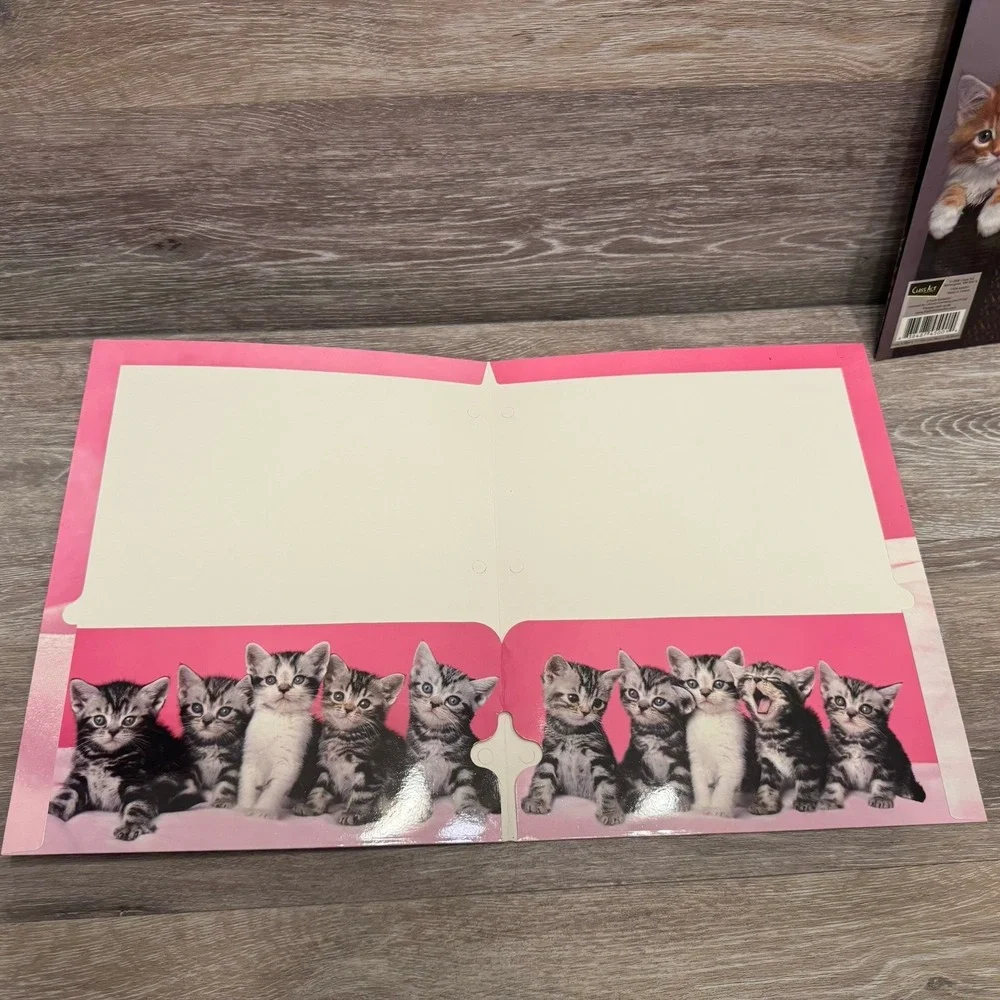Keith Kimberlin Signature Folders Kitten Cat Lot Of 2 Class‎ Act 3 Hole 2008